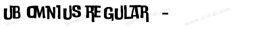 ub omnius regular 字体字体转换